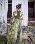 Limited Edition Summer Niles Dress by Crossfox, green tie dye modal jersey knit with deep pockets