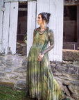 Limited Edition Summer Niles Dress by Crossfox in olive green modal jersey knit with deep pockets