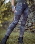 Limited Edition ZIPPERED Lucien Pocket Leggings by Crossfox in dark navy with brass zipper pocket closure