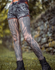 Limited Edition Sprinter Shorts by crossfox, unisex fabric shorts in charcoal and orange trim