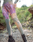 Limited Edition COTTON Lucien Pocket Leggings by Crossfox in mauve and grey with large functional pockets