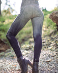 Limited Edition SUMMERWEIGHT TERRY Lucien Pocket Leggings by Crossfox in charcoal bamboo terry with pockets