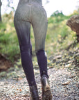 Limited Edition SUMMERWEIGHT TERRY Lucien Pocket Leggings by Crossfox in dark gray with bamboo terry fabric