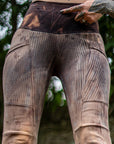 Limited Edition Rib Lucien Pocket Leggings - With Silver Streak
