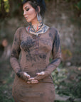 Pre-Order Modal Rib Swallowtail Tunic