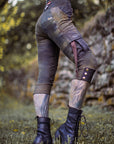 OOAK Renegade Cargo Breeches by Crossfox in dark charcoal with 4 pockets and belt loops