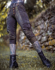 OOAK Renegade Cargo Breeches by Crossfox in dark charcoal with 4 pockets and belt loops