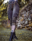 OOAK Renegade Cargo Breeches by Crossfox in dark purple with 4-pocket cargo styling and belt loops