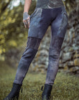 Limited Edition ZIPPERED Lucien Pocket Leggings Crossfox slim fit in charcoal with brass zipper pocket closure