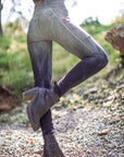 Limited Edition SUMMERWEIGHT TERRY Lucien Pocket Leggings by Crossfox in grey bamboo terry with large pockets
