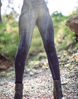 Limited Edition SUMMERWEIGHT TERRY Lucien Pocket Leggings by Crossfox in charcoal bamboo terry with large pockets