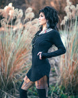 PRE- ORDER Lace Up Swallowtail Tunic