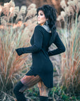 PRE- ORDER Lace Up Swallowtail Tunic