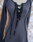 PRE- ORDER Lace Up Swallowtail Tunic