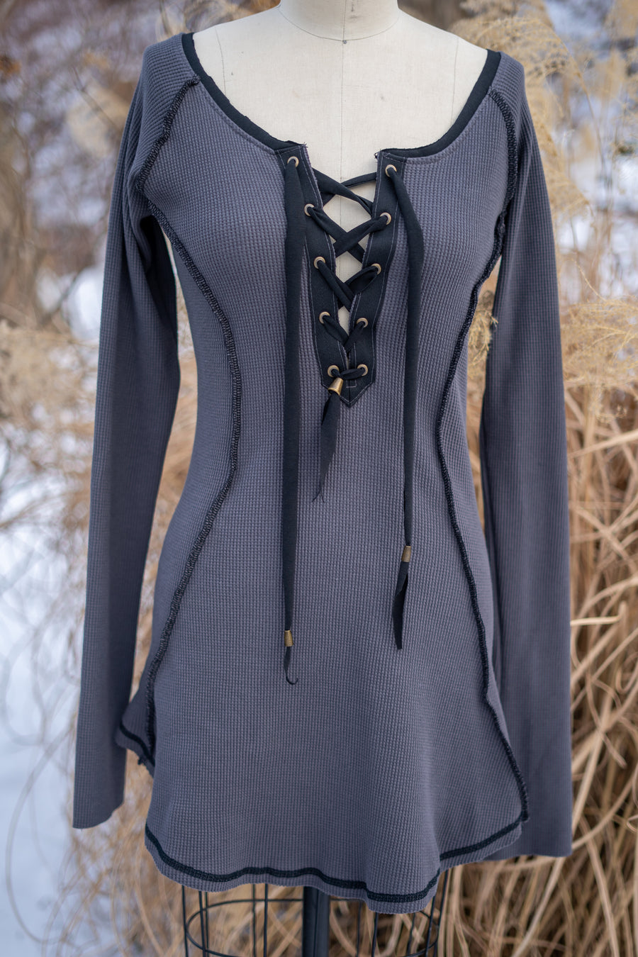 PRE- ORDER Lace Up Swallowtail Tunic