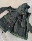 SMALL/MEDIUM GREEN Dauntless Waxed Canvas Field Coat