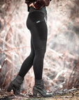 Limited Edition Black FLEECE Lucien Pocket Leggings