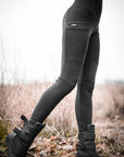 Limited Edition Black FLEECE Lucien Pocket Leggings